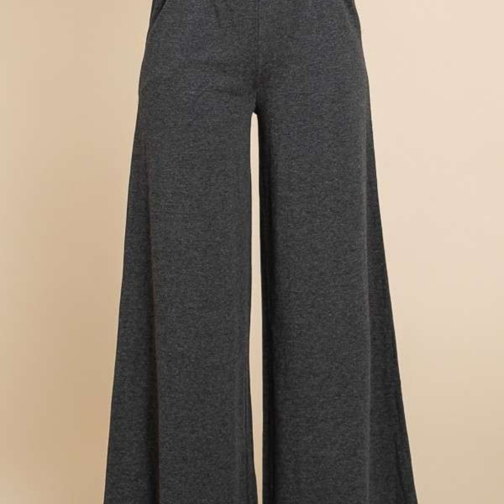 Culture Code Wide Waistband High Waist Wide Leg Pants